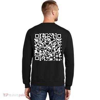Can Me QR Code Blow Me It's My Birthday Sweatshirt back