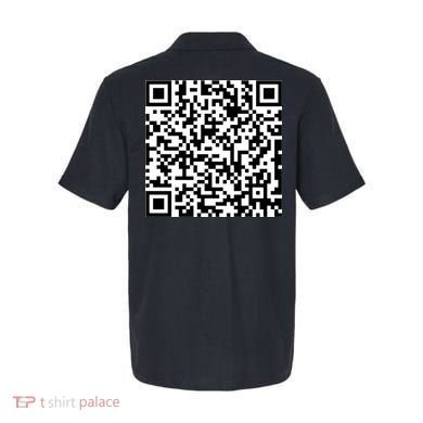 Can Me QR Code Blow Me It's My Birthday Polo back