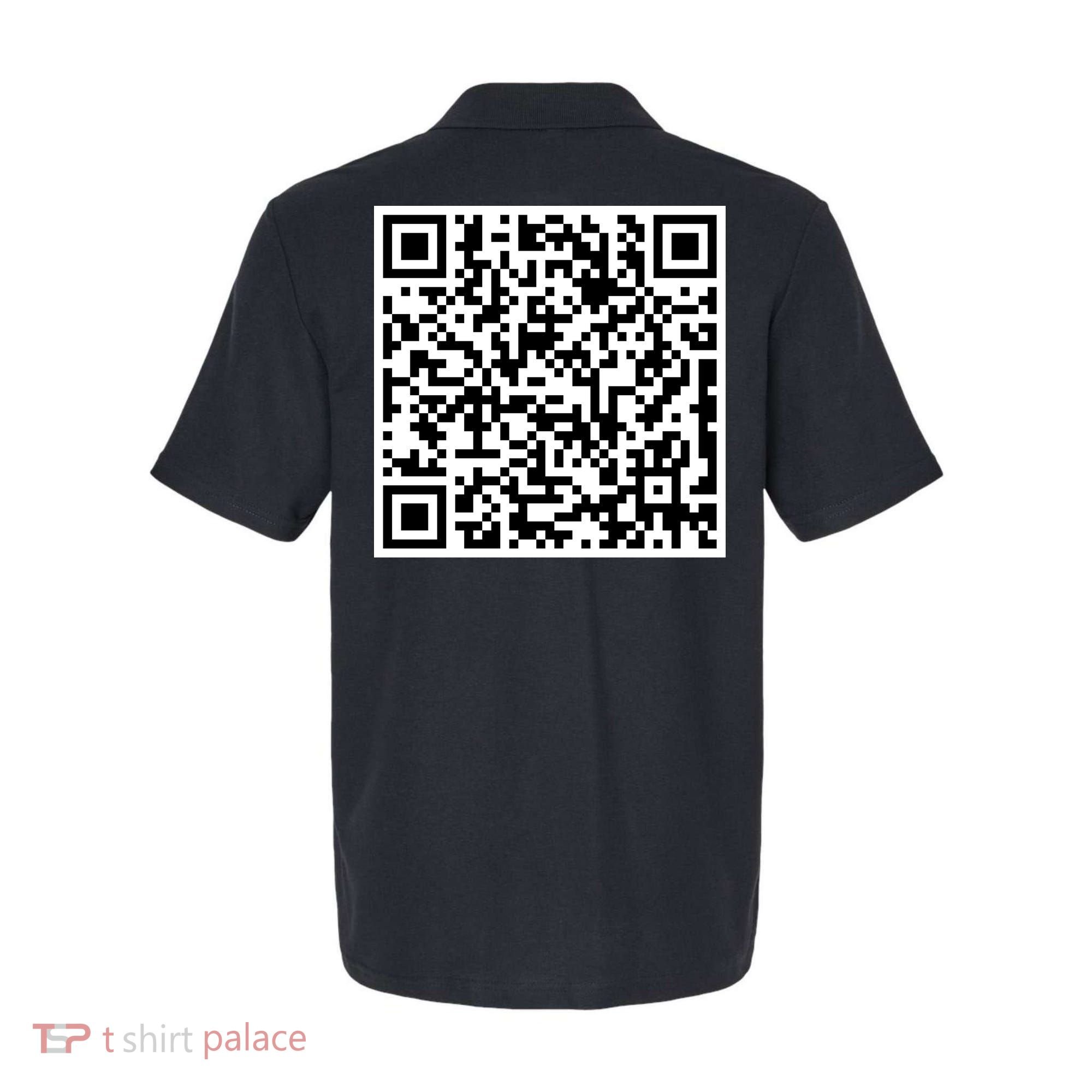 Can Me QR Code Blow Me It's My Birthday Polo