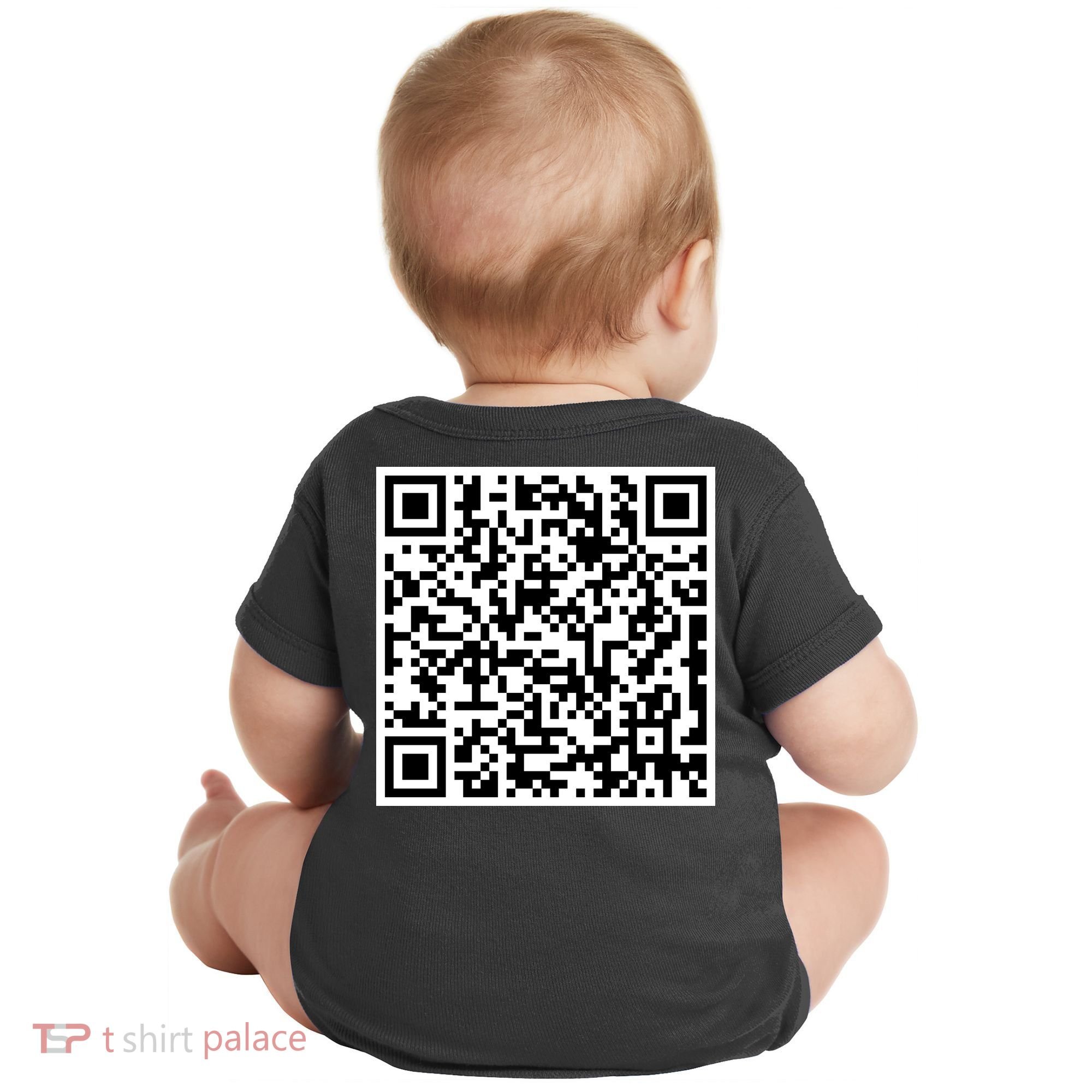 Can Me QR Code Blow Me It's My Birthday Baby Bodysuit