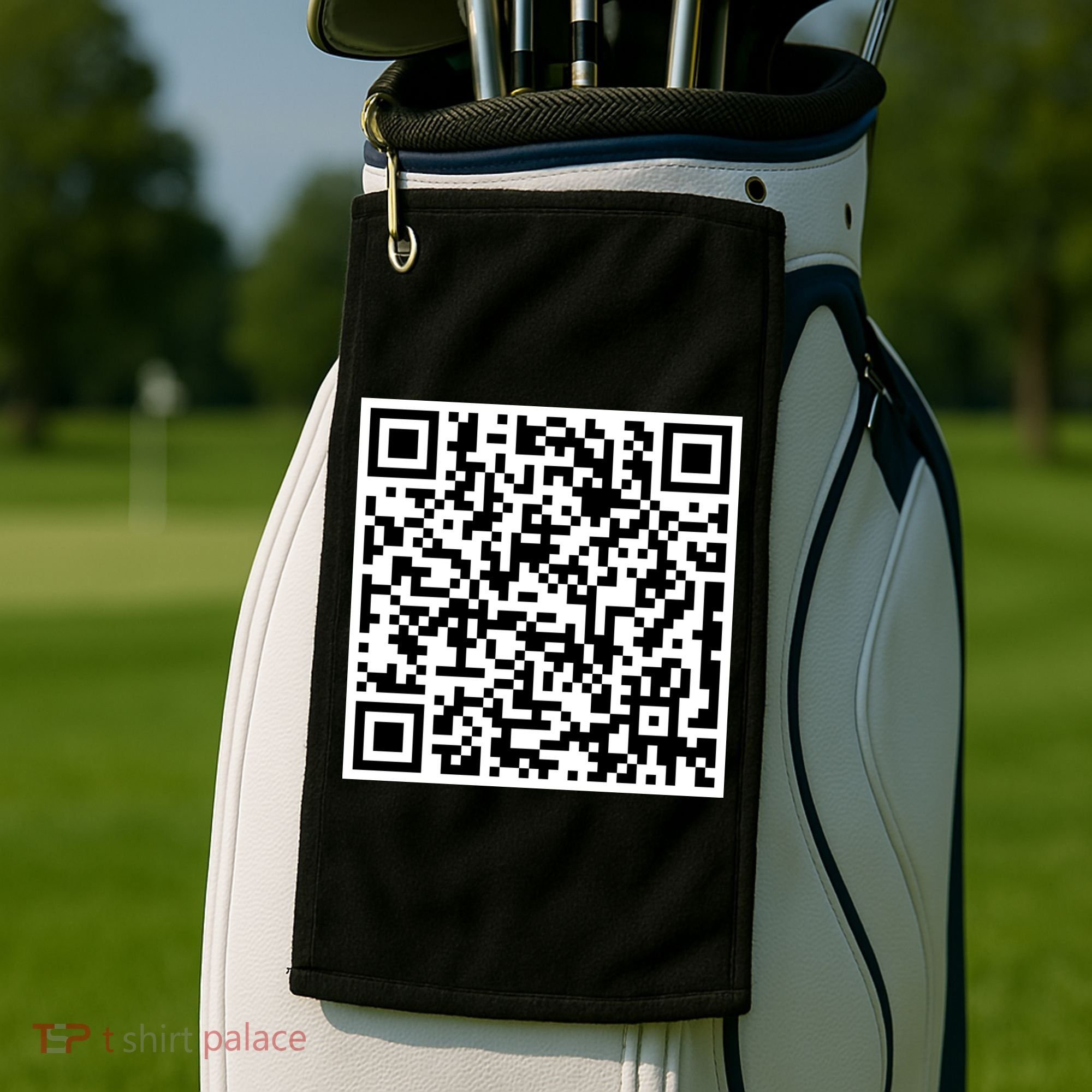 Can Me QR Code Blow Me It's My Birthday Golf Towel