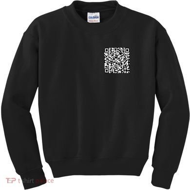 Can Me QR Code Blow Me It's My Birthday Kids Sweatshirt
