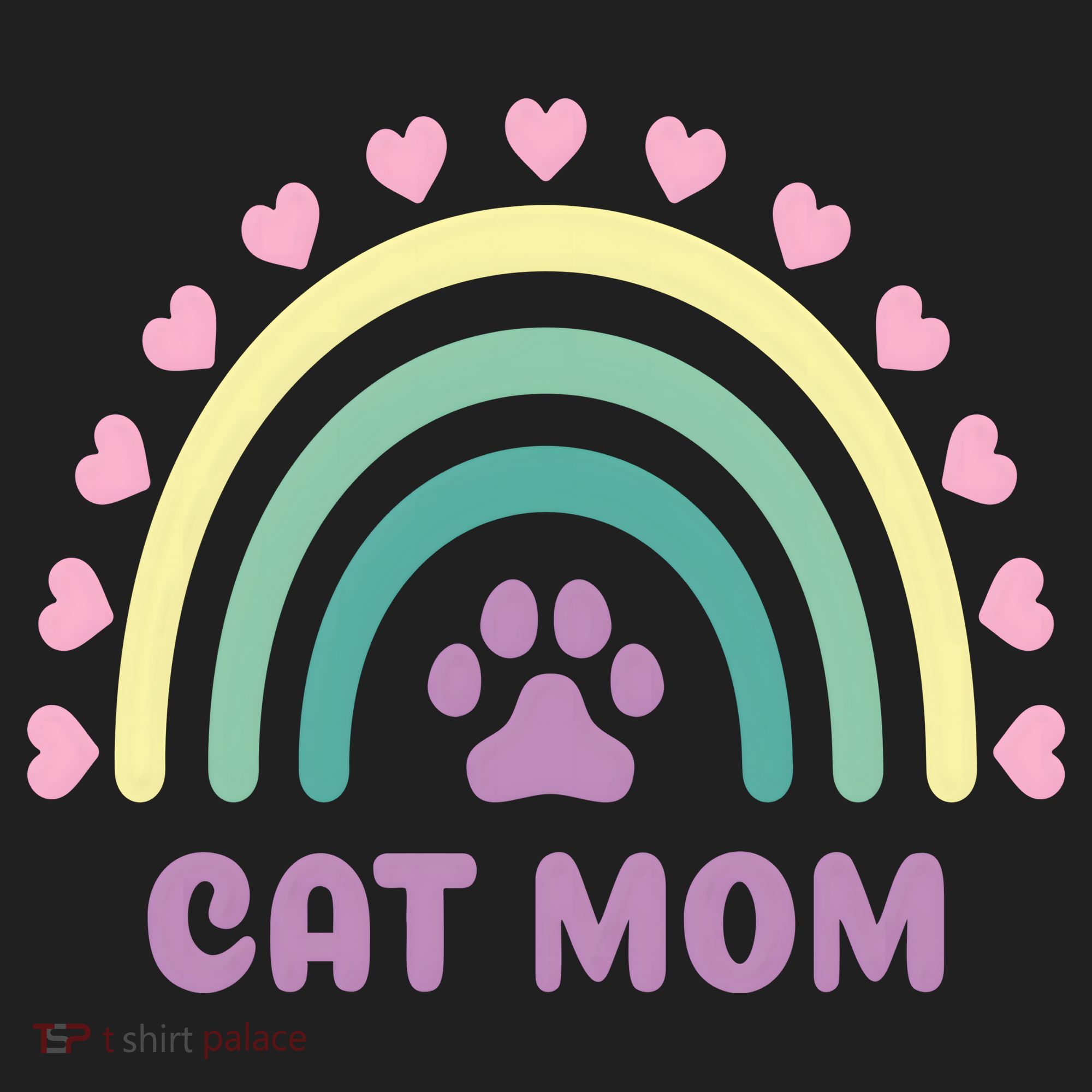 Cat Mom Rainbow Heart Women's Sweatshirt