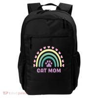 Cat Mom Rainbow Heart Backpack thumb 0