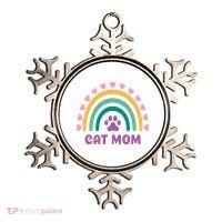 Cat Mom Rainbow Heart Ornament thumb 0