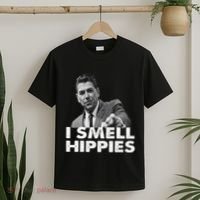 Conservative Merica Ronald Reagan I Smell Hippies T-Shirt thumb 2