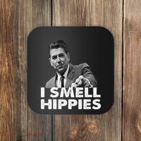 Conservative Merica Ronald Reagan I Smell Hippies Coaster thumb 0