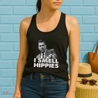 Conservative Merica Ronald Reagan I Smell Hippies Women's Tank Top thumb 2