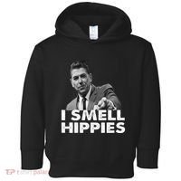 Conservative Merica Ronald Reagan I Smell Hippies Toddler Hoodie thumb 0