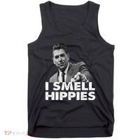 Conservative Merica Ronald Reagan I Smell Hippies Tank Top thumb 0