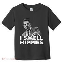 Conservative Merica Ronald Reagan I Smell Hippies Toddler T-Shirt thumb 0