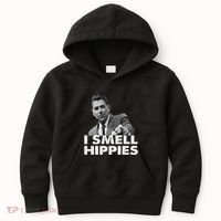 Conservative Merica Ronald Reagan I Smell Hippies Kids Hoodie thumb 0