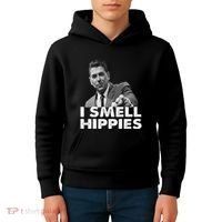 Conservative Merica Ronald Reagan I Smell Hippies Kids Hoodie thumb 4