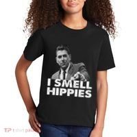 Conservative Merica Ronald Reagan I Smell Hippies Kids T-Shirt thumb 2