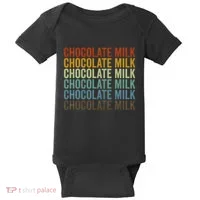 Chocolate Milk Retro Baby Bodysuit thumb 0