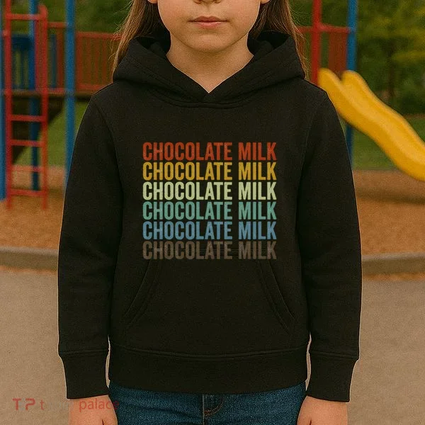 Chocolate Milk Retro Kids Hoodie