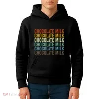 Chocolate Milk Retro Kids Hoodie thumb 4