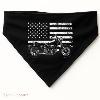 Cool Motorcycle Rider USA-Made Doggie Bandana