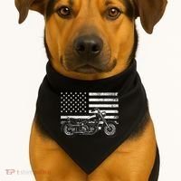 Cool Motorcycle Rider USA-Made Doggie Bandana thumb 1