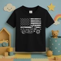 Cool Motorcycle Rider Toddler T-Shirt thumb 3
