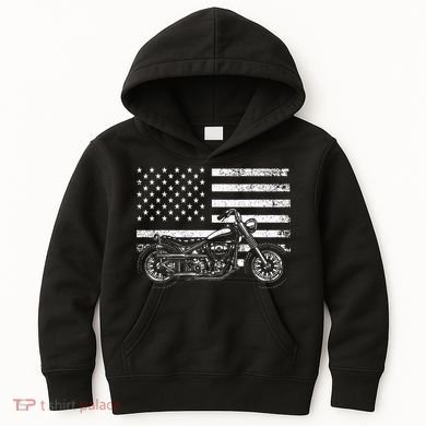Cool Motorcycle Rider Kids Hoodie