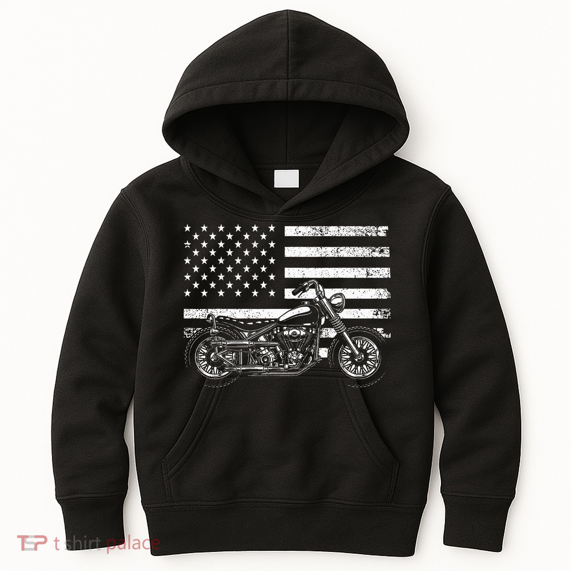 Cool Motorcycle Rider Kids Hoodie
