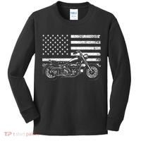 Cool Motorcycle Rider Kids Long Sleeve Shirt thumb 0