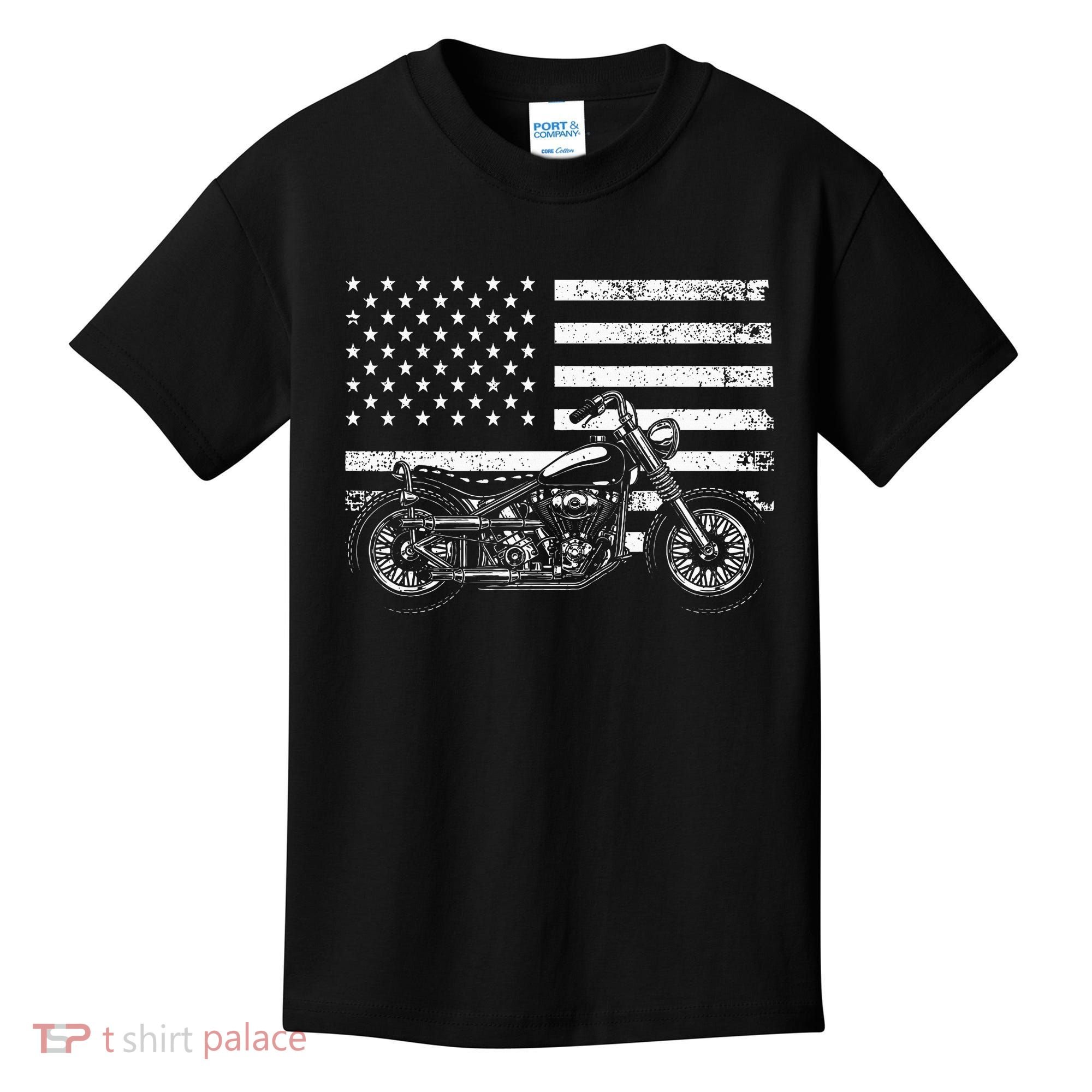 Cool Motorcycle Rider Kids T-Shirt