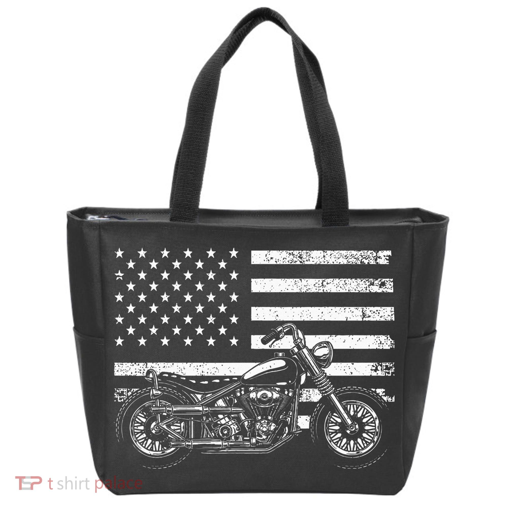 Cool Motorcycle Rider Tote Bag