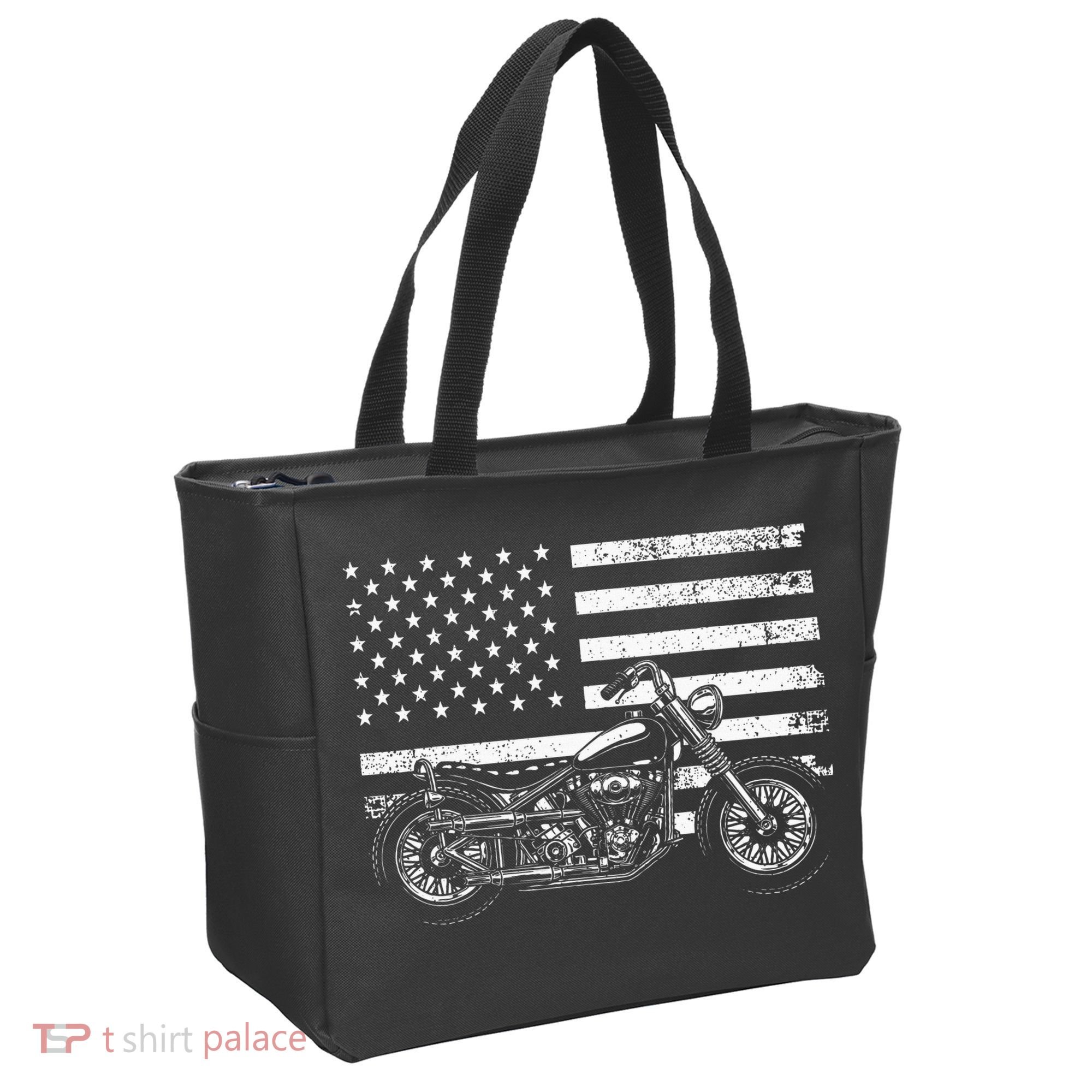Cool Motorcycle Rider Tote Bag