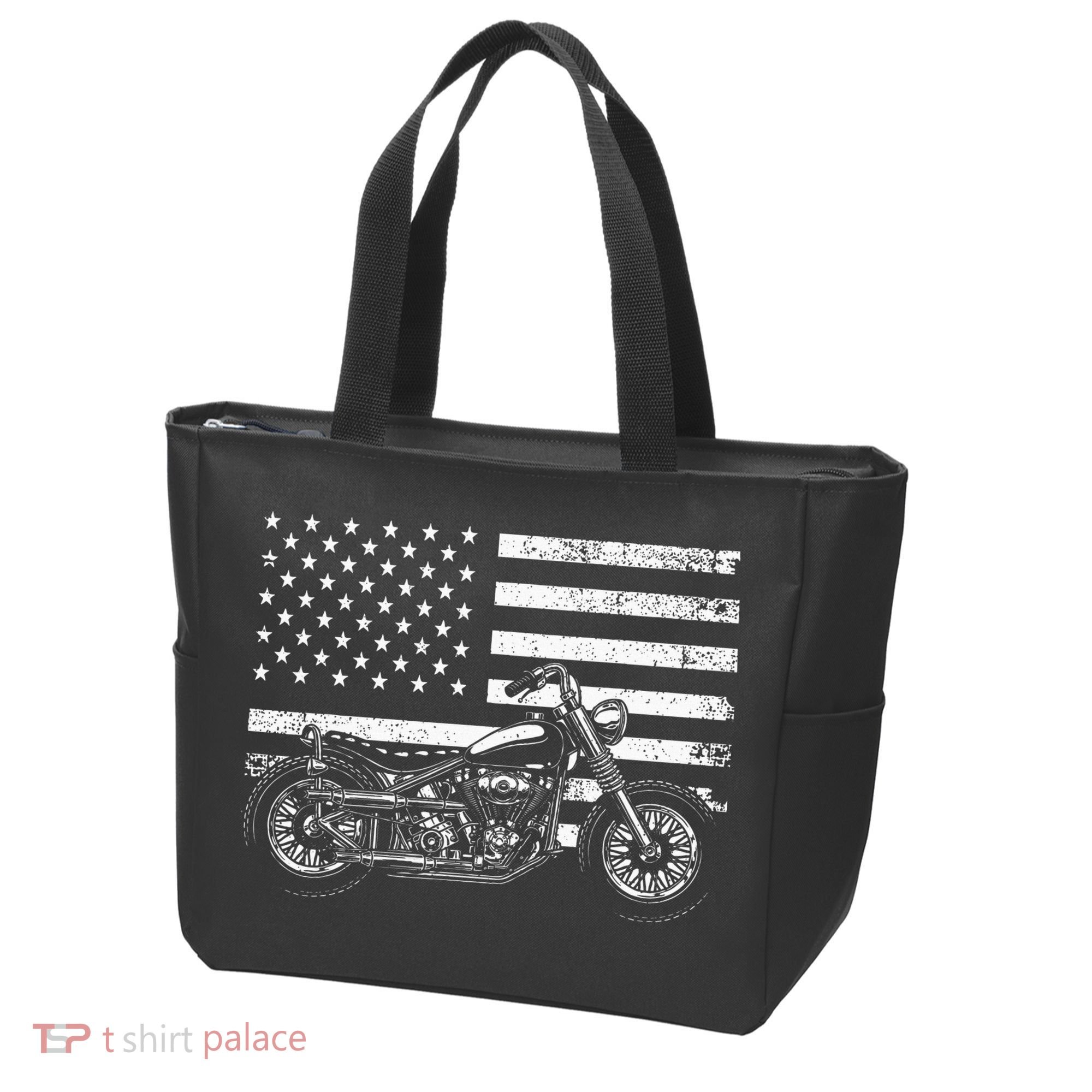 Cool Motorcycle Rider Tote Bag