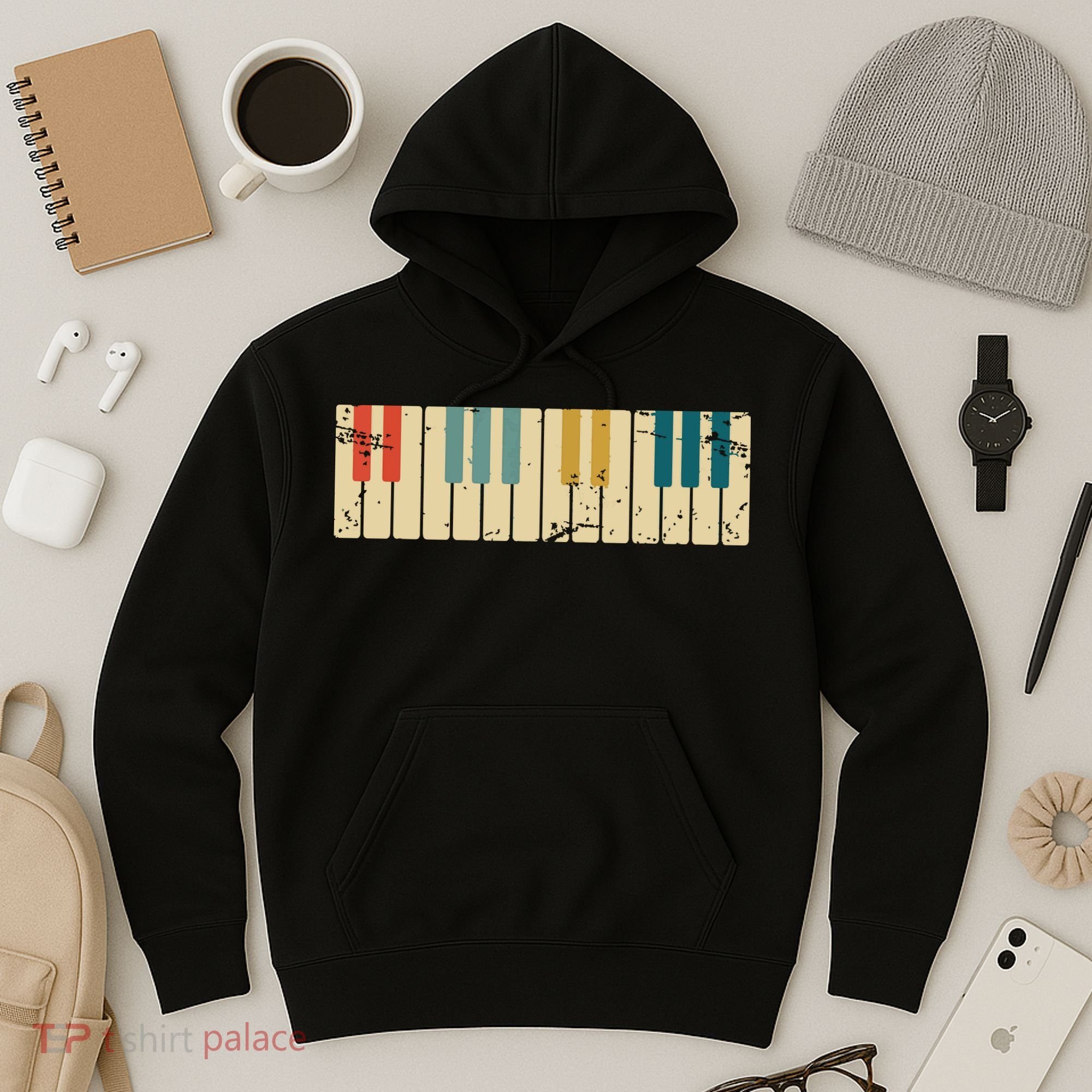 Classical Music Retro Piano Hoodie