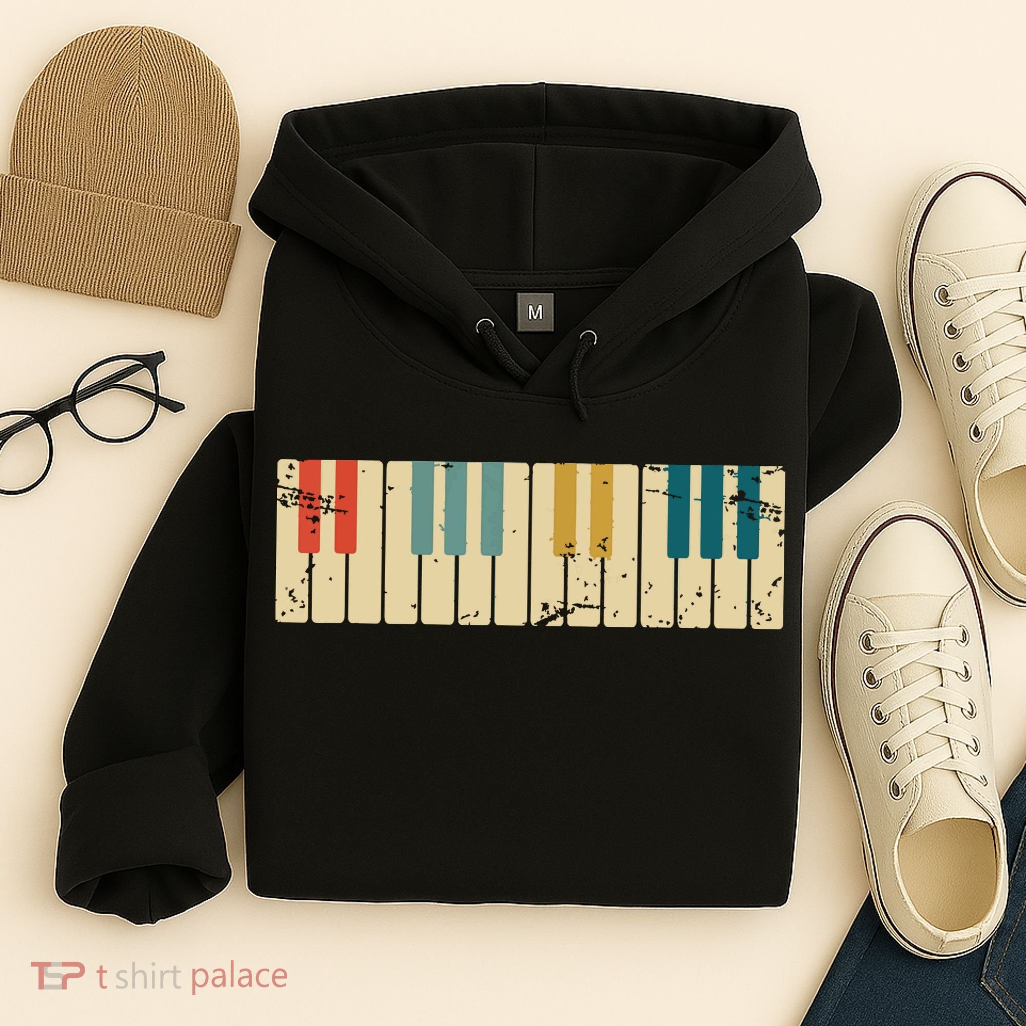 Classical Music Retro Piano Hoodie