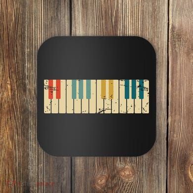 Classical Music Retro Piano Coaster