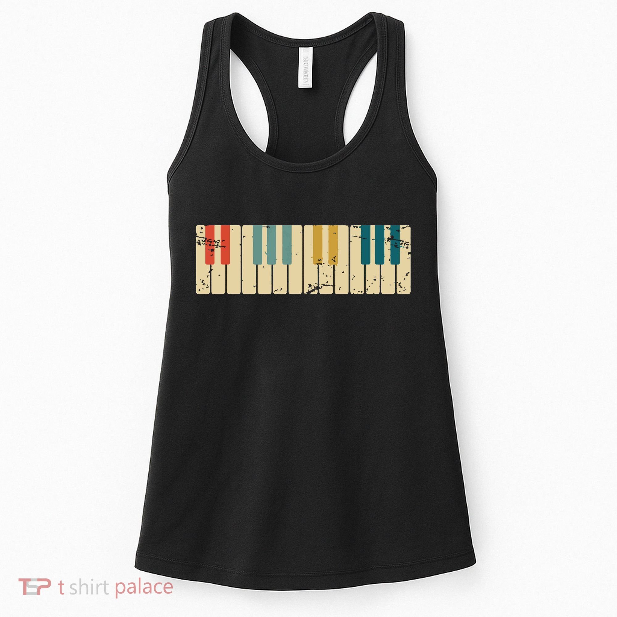 Classical Music Retro Piano Women's Tank Top