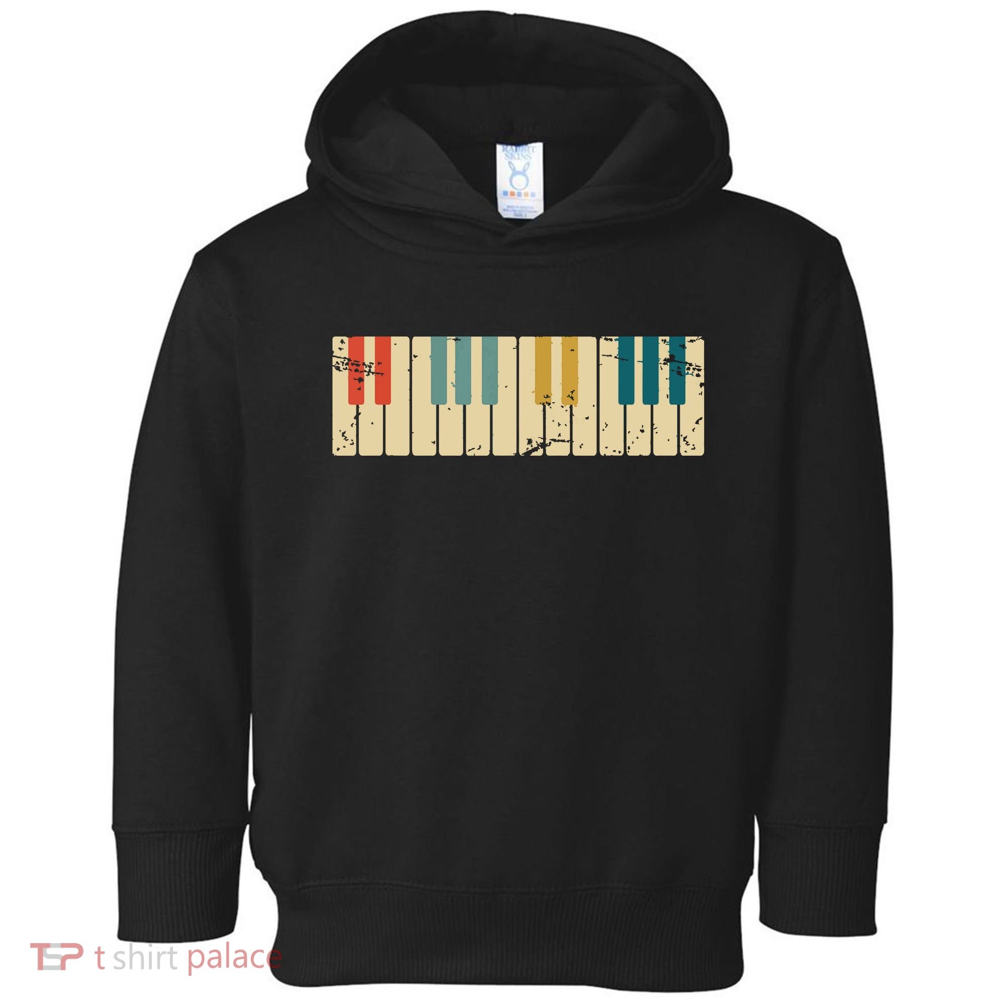 Classical Music Retro Piano Toddler Hoodie