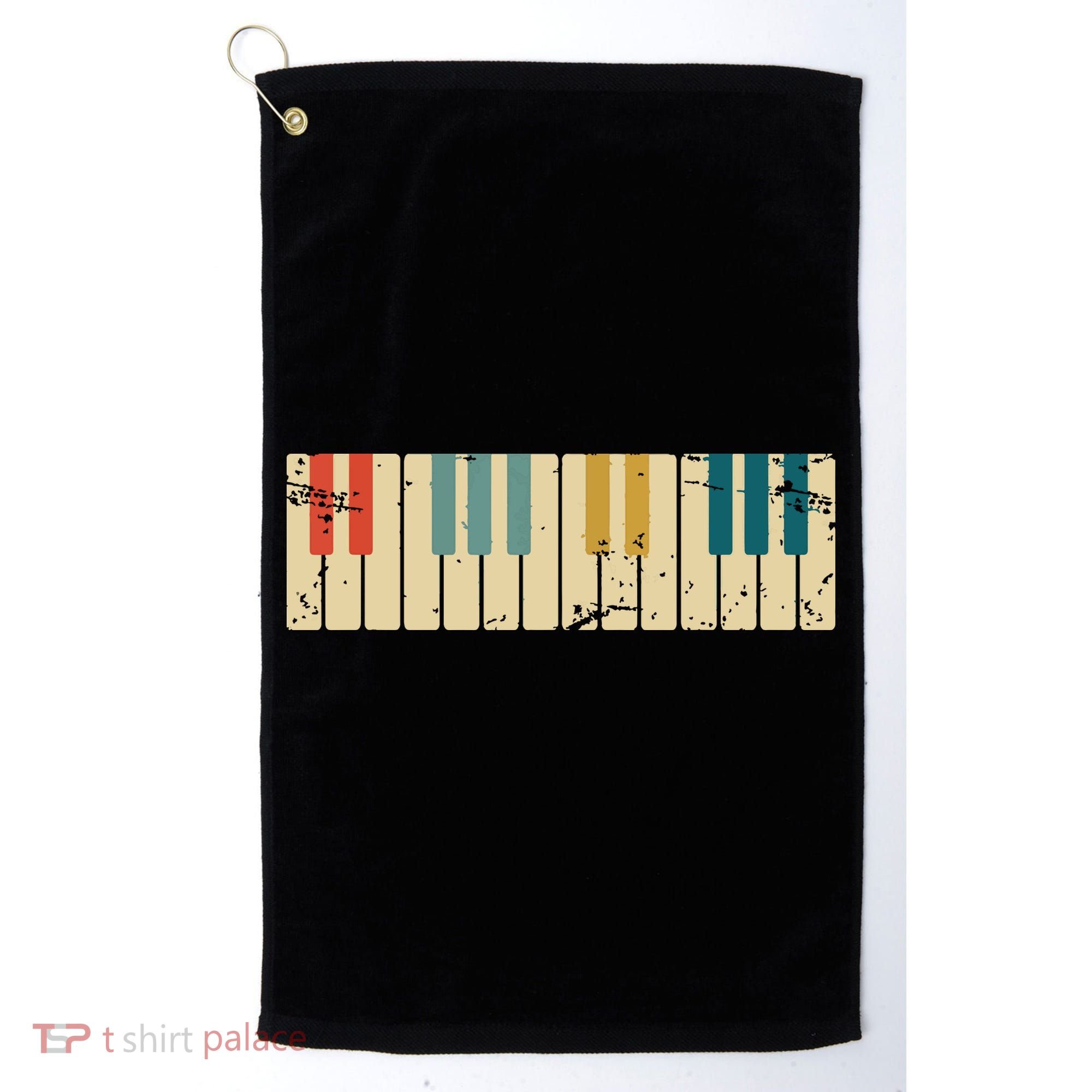 Classical Music Retro Piano Golf Towel