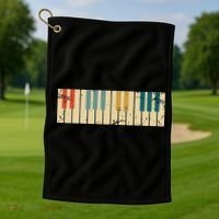 Classical Music Retro Piano Golf Towel thumb 1