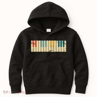 Classical Music Retro Piano Kids Hoodie