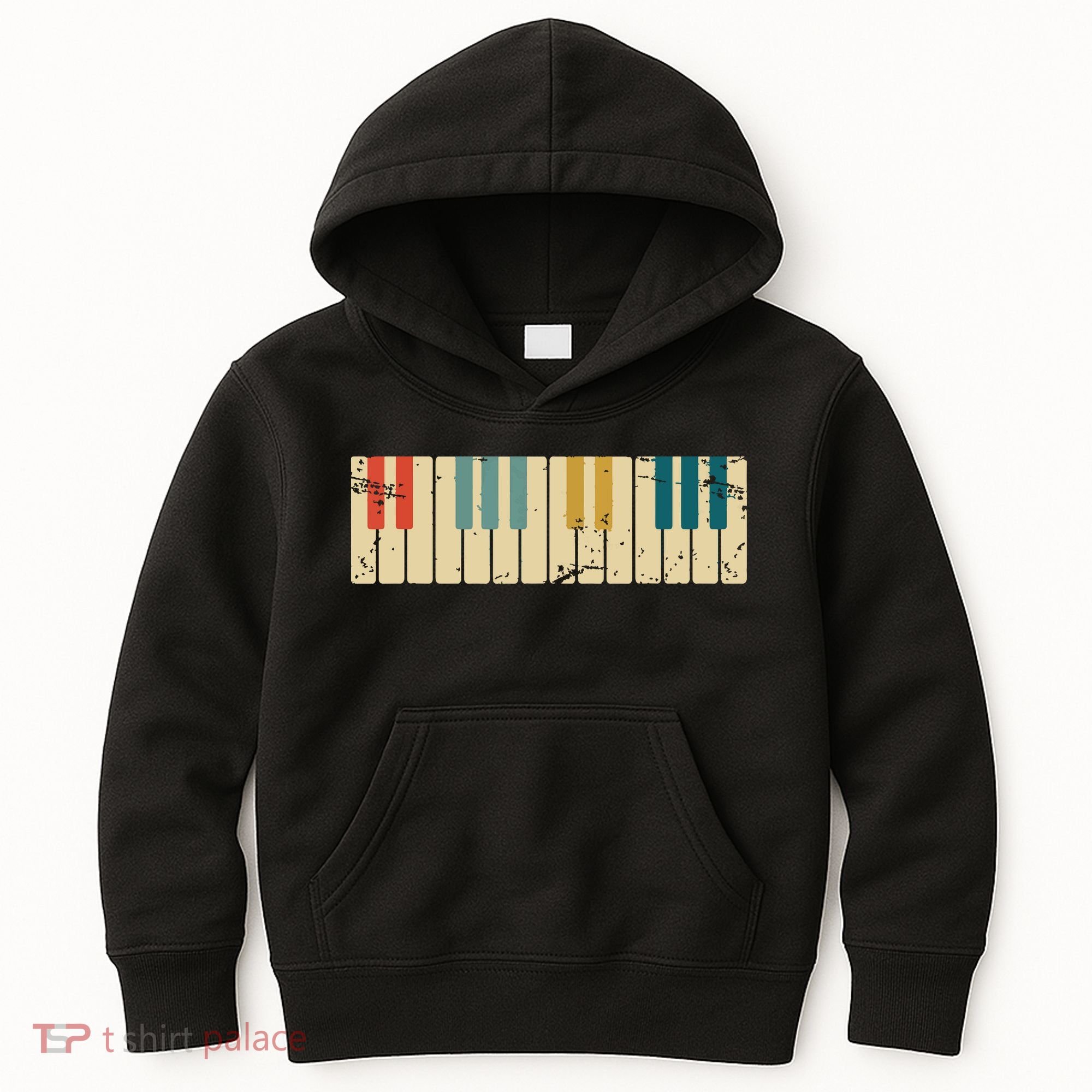 Classical Music Retro Piano Kids Hoodie