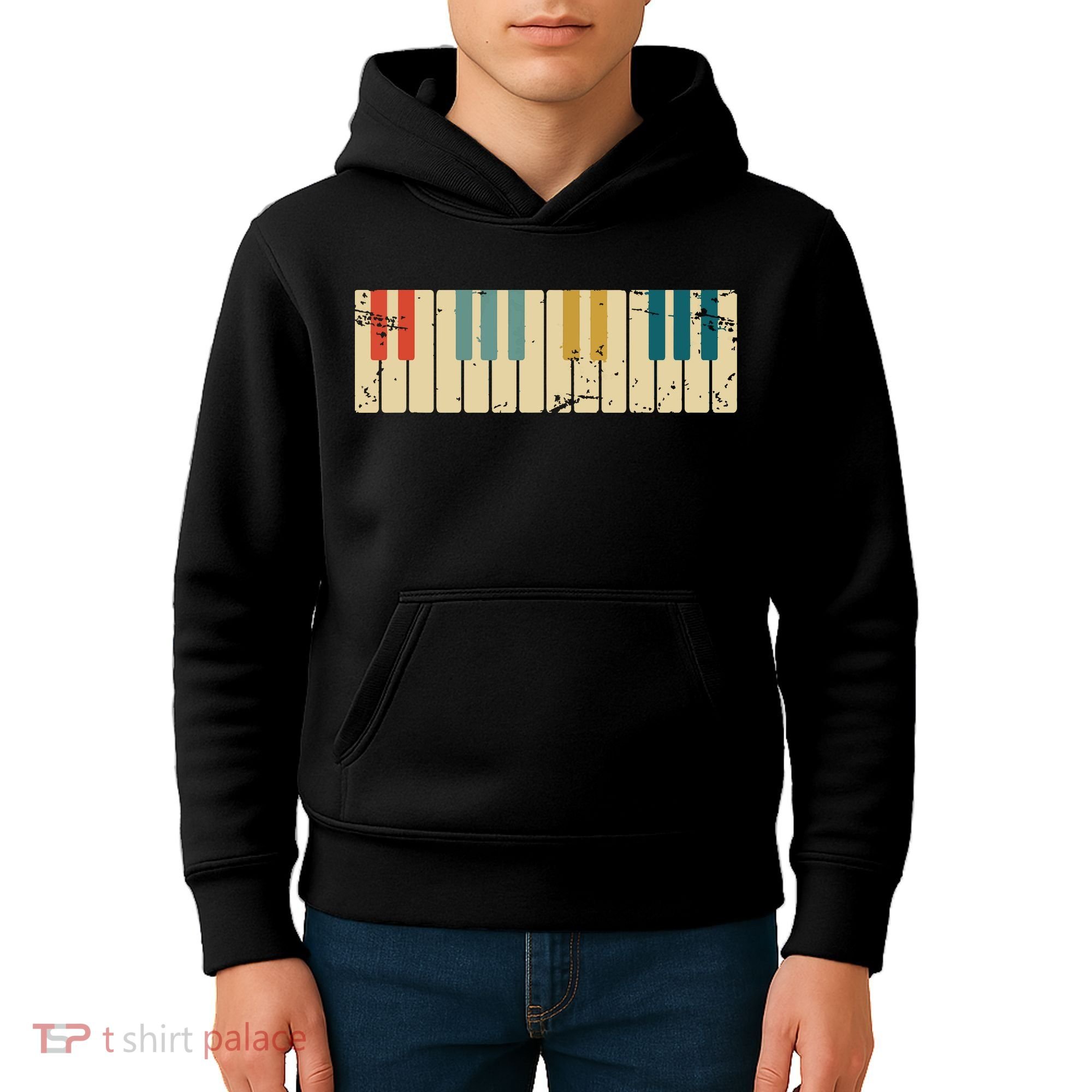 Classical Music Retro Piano Kids Hoodie