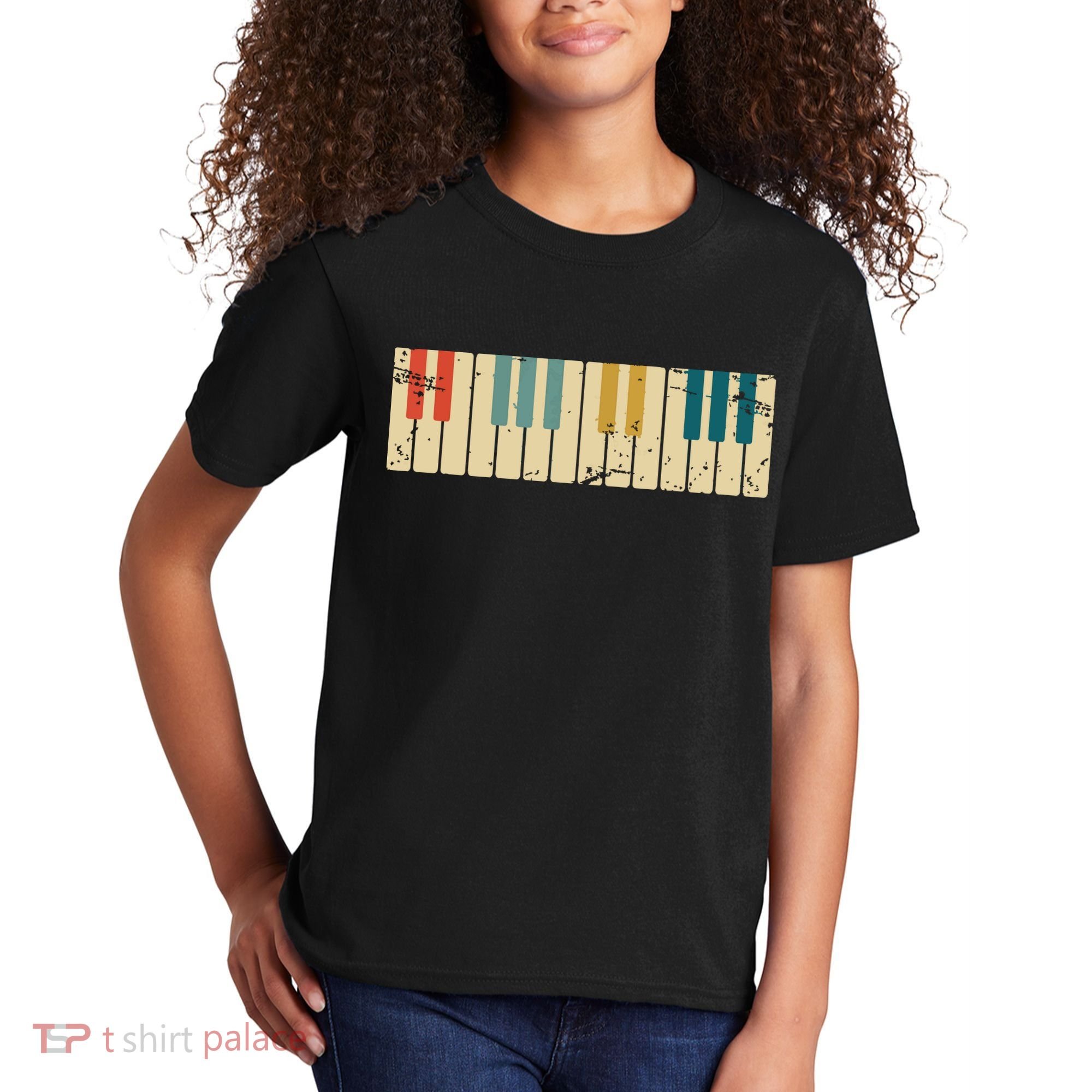 Classical Music Retro Piano Kids T-Shirt