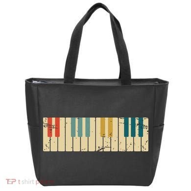 Classical Music Retro Piano Tote Bag