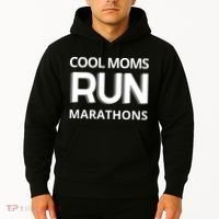 Cool Moms Run Marathons, Marathon Mom Runner Parent Hoodie thumb 2