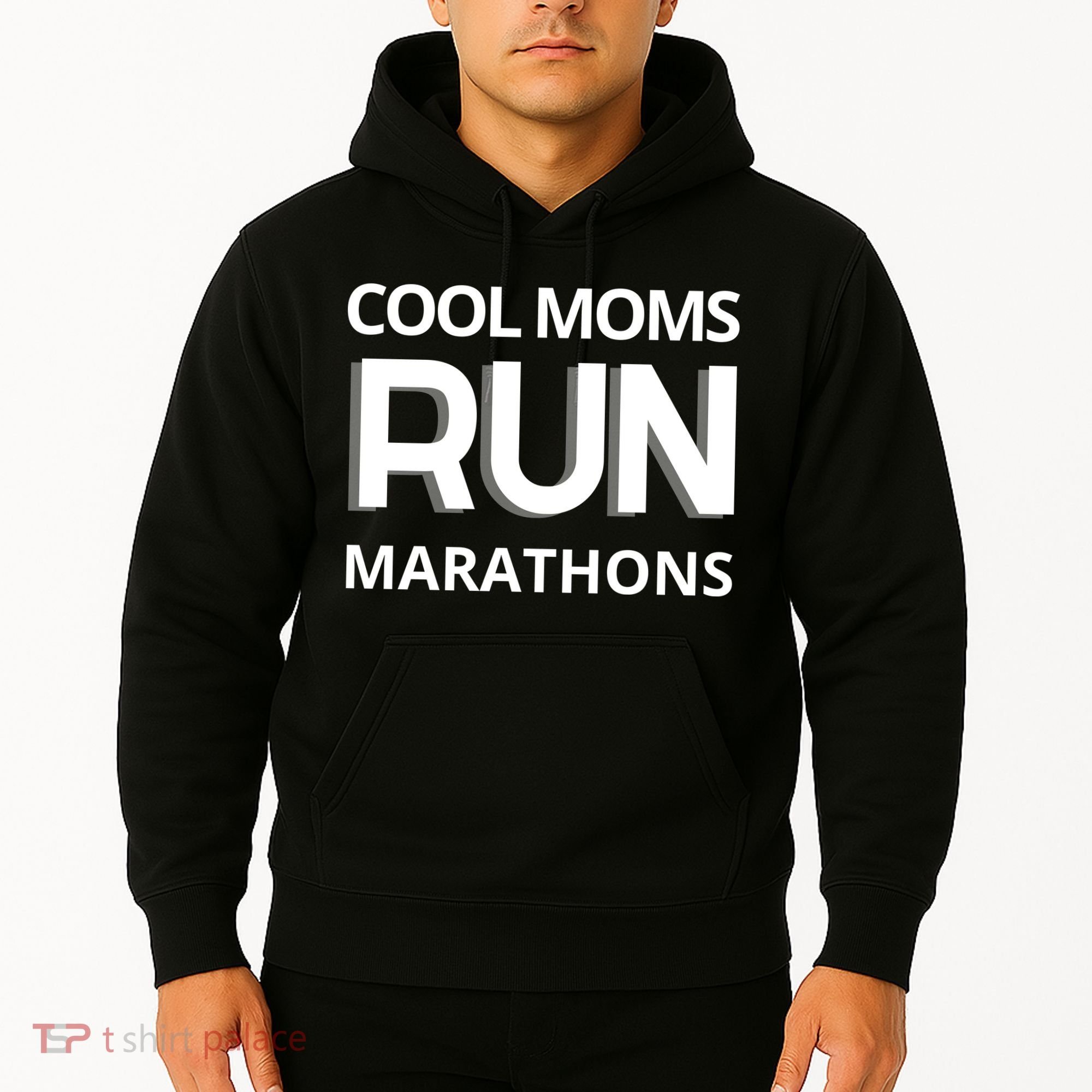 Cool Moms Run Marathons, Marathon Mom Runner Parent Hoodie