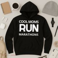 Cool Moms Run Marathons, Marathon Mom Runner Parent Hoodie thumb 3