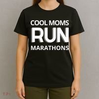 Cool Moms Run Marathons, Marathon Mom Runner Parent T-Shirt thumb 4