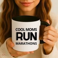 Cool Moms Run Marathons, Marathon Mom Runner Parent Coffee Mug thumb 3