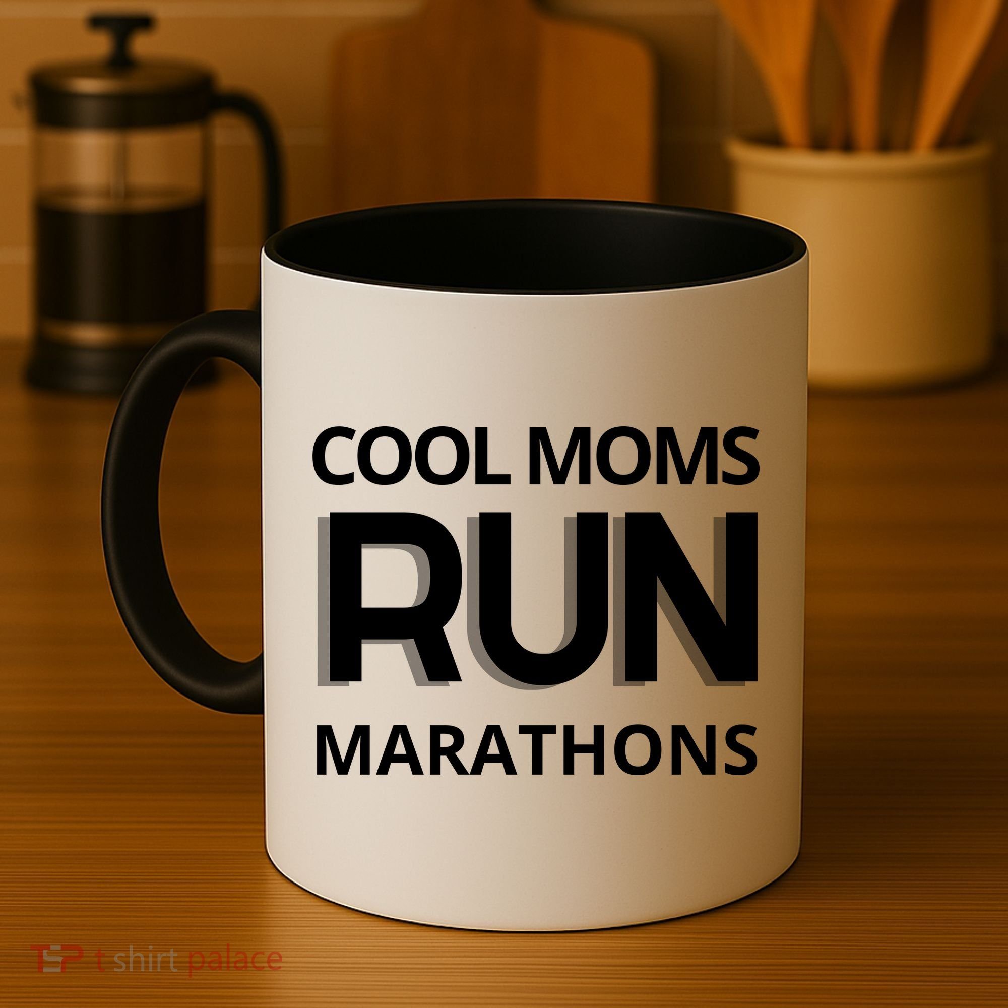 Cool Moms Run Marathons, Marathon Mom Runner Parent Coffee Mug