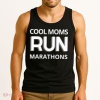 Cool Moms Run Marathons, Marathon Mom Runner Parent Tank Top thumb 3